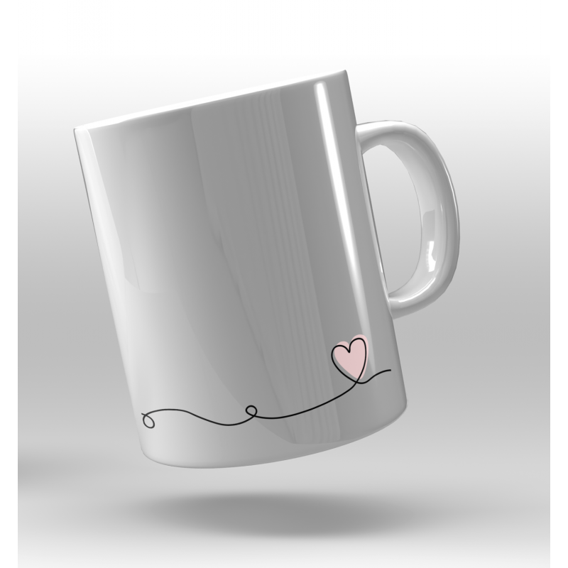 Mug Cœur, Tasse Photo, Mug Cœur Personnalisé