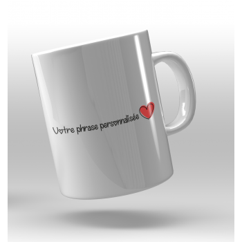 Mug phrase personnalisée