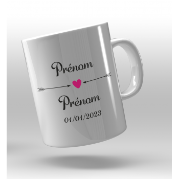 Mug prénom + date