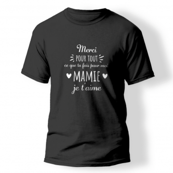 Tee-shirt "Merci grand-mère"
