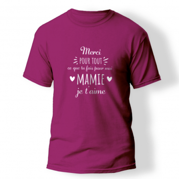 Tee-shirt "Merci grand-mère"