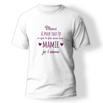 Tee-shirt "Merci grand-mère"